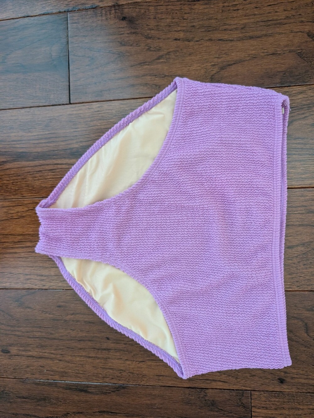 Purple Textured Swim Bottoms NWOT